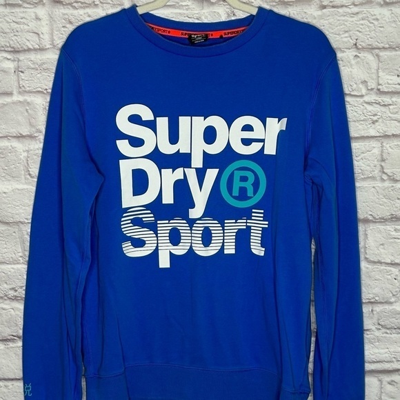 Superdry Sport Men’s Blue Pullover Sweatshirt - Picture 4 of 13